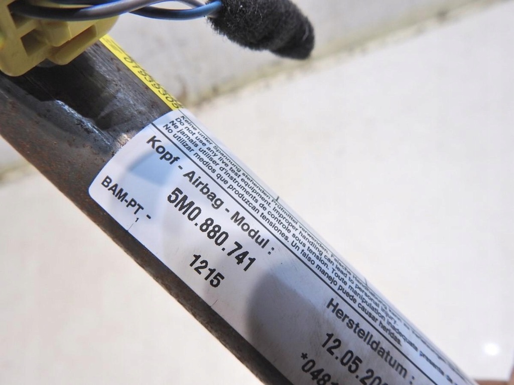 фото №6, Шторка безпеки подушка безпеки ліва vw golf v plus 5m0880741