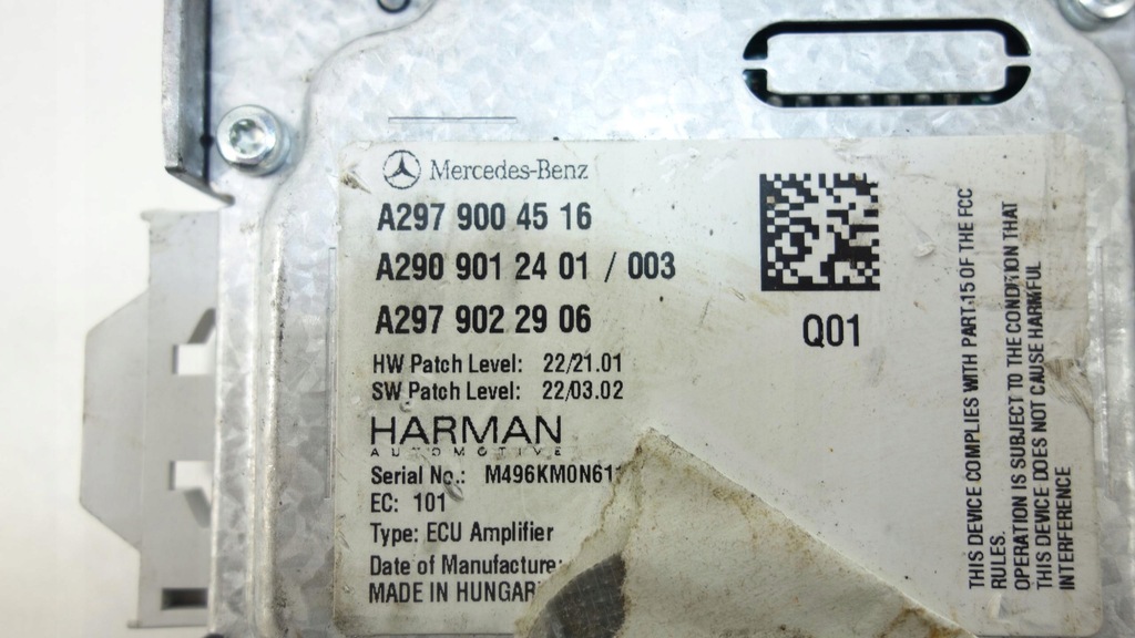 фото №12, Підсилювач harman mercedes eqs v297 2021- a2979004516