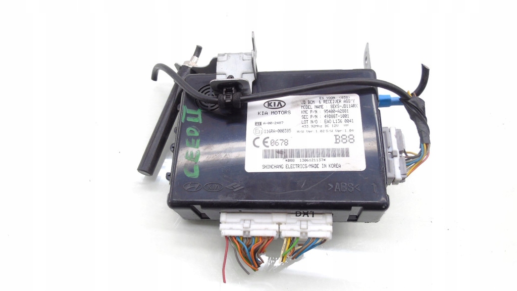 фото №1, Модуль блок управления bcm kia ceed ii 95400-a2881