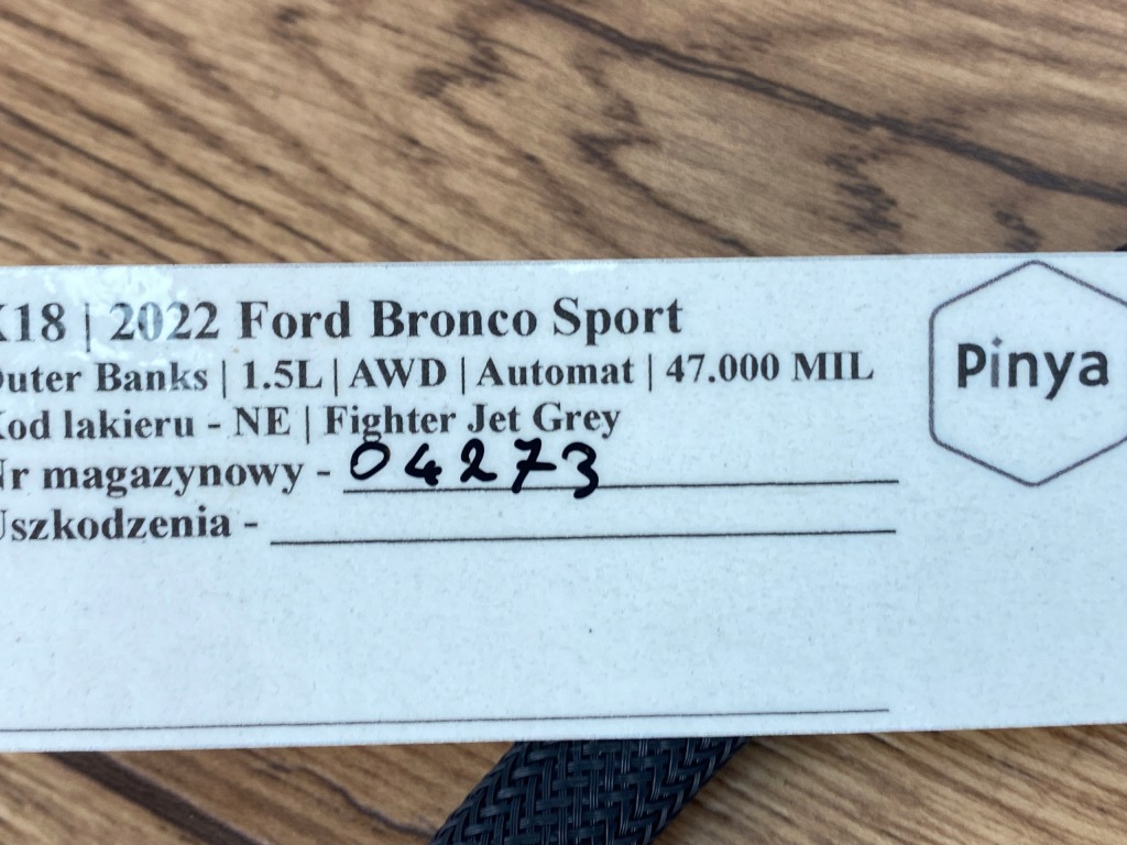 фото №6, Wąż шланг wody ford bronco sport 2020+ usa escape kuga