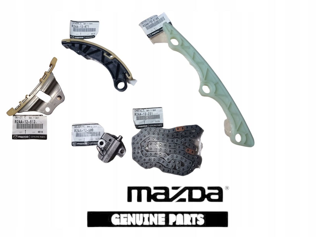 фото №2, Mazda оригінальний номер kompletny грм напрямні напрямна натягувач ланцюг 3 6 cx7