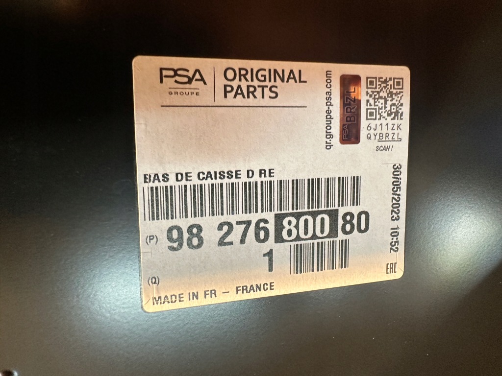 фото №3, Peugeot rifter порог правый блок двигателя 9827680080