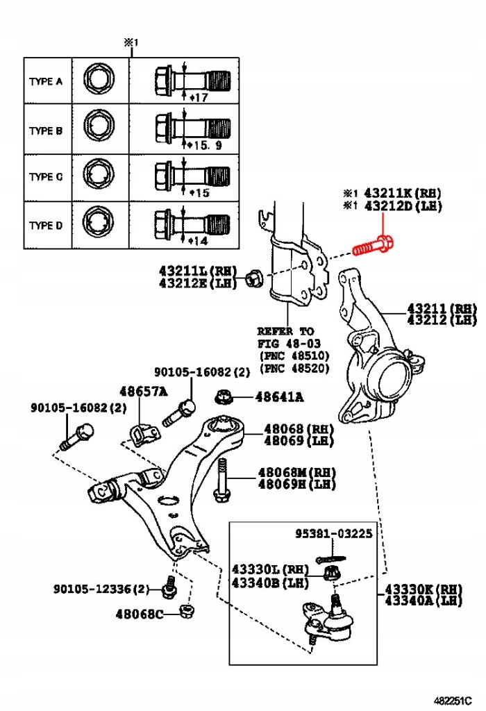 фото №3, Болт амортизатора перед toyota camry picnic previa lexusu es rx
