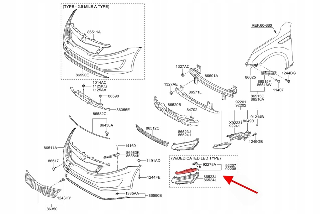 фото №5, Kia optima iii 2011-2013 світло drl led праве 92208-2t100