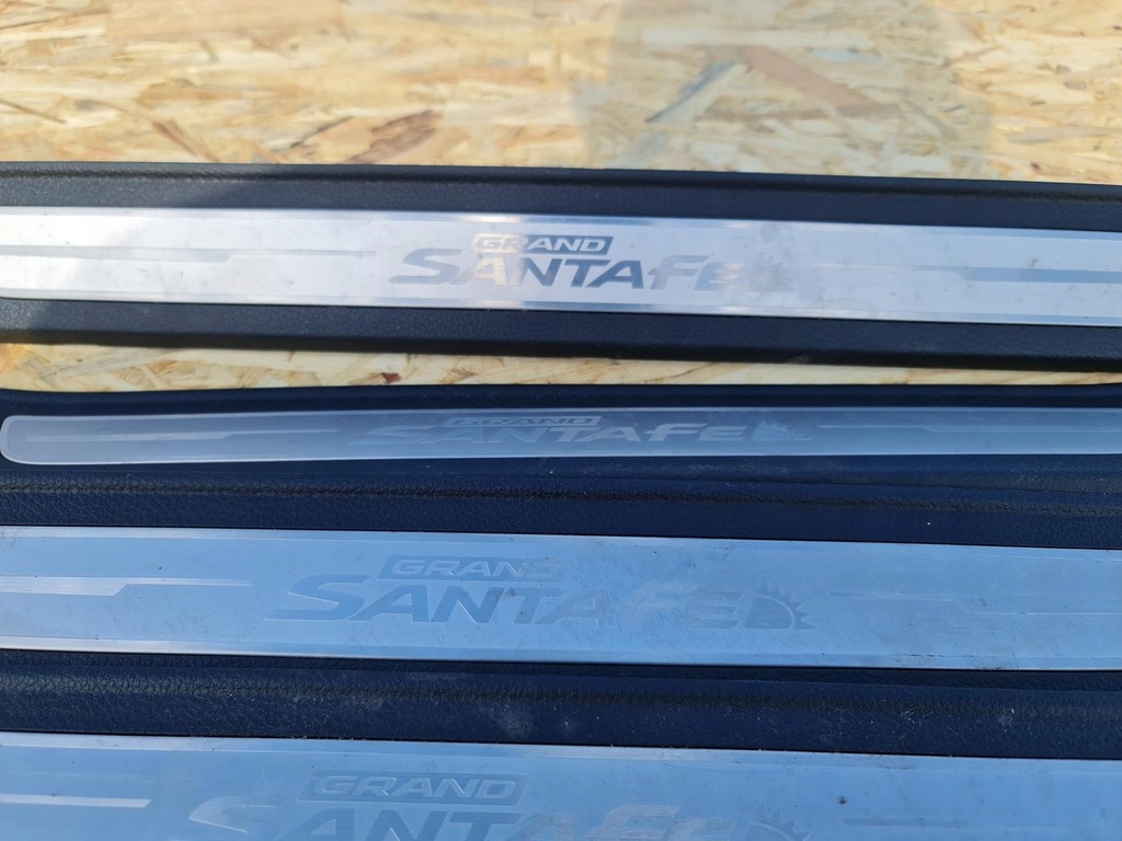 фото №4, Накладки пороговые накладки hyundai santa fe grand