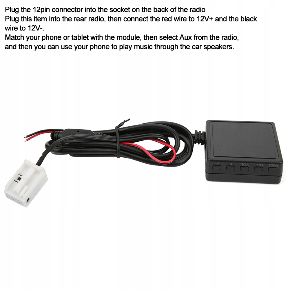 фото №14, 12-контактный модуль bluetooth aux bezprzewodowy микрофон громкоговоритель подходящий