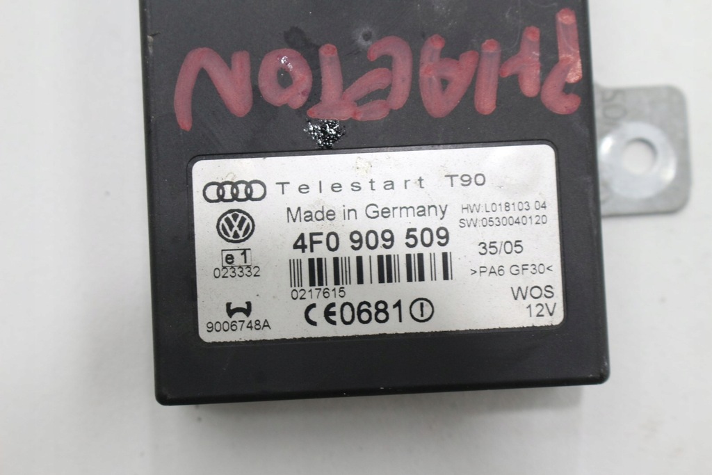 фото №9, Модуль блок керування webasto 4f0909509 vw phaeton