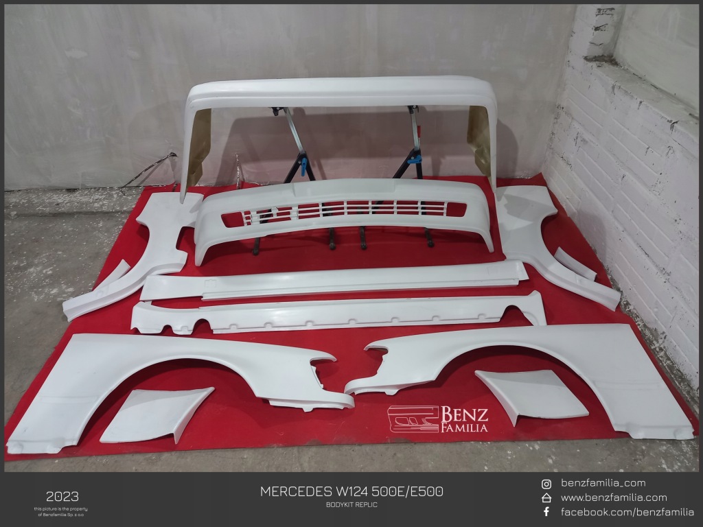 фото №11, Mercedes w124 500e/e500 sedan pakiet/bodykit replika