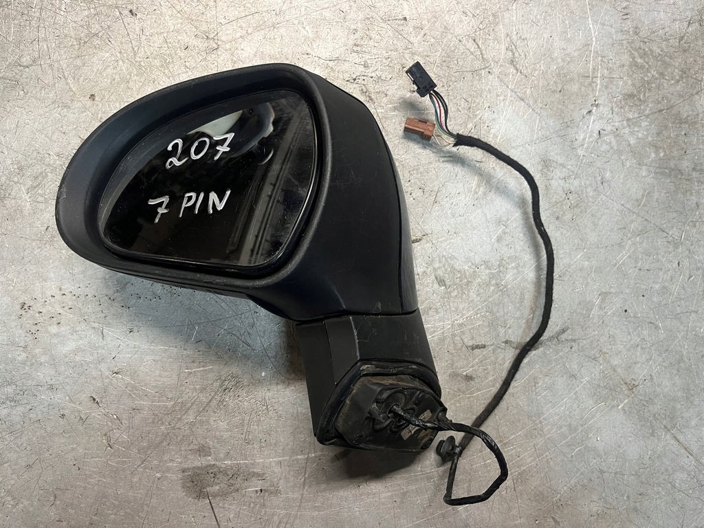 фото №1, Зеркало левая полный peugeot 207 7 pin