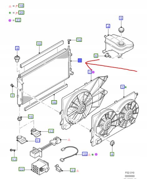 фото №1, Радіатор wody ford mondeo mk3 2.5l duratec 170km