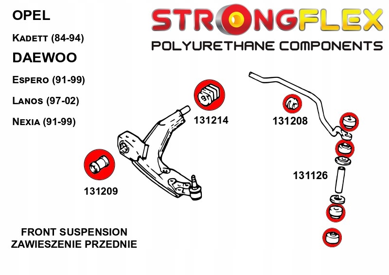 фото №2, 131208b - втулка стабилизатора передний strongflex