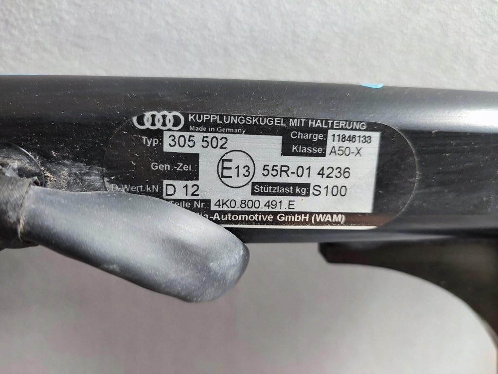 фото №11, Audi a6 s6 c8 4k0 hak буксирувальний 4k0800491e