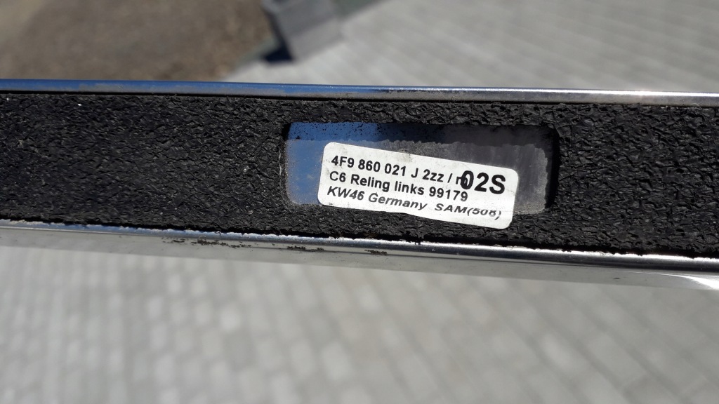 Audi a6 c6 універсал рейлінги дахові хром Київ