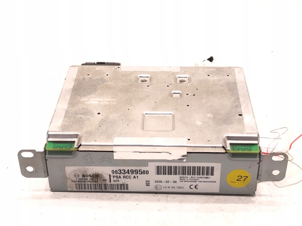 фото №1, Радио peugeot partner iv 9833499580 тюнер