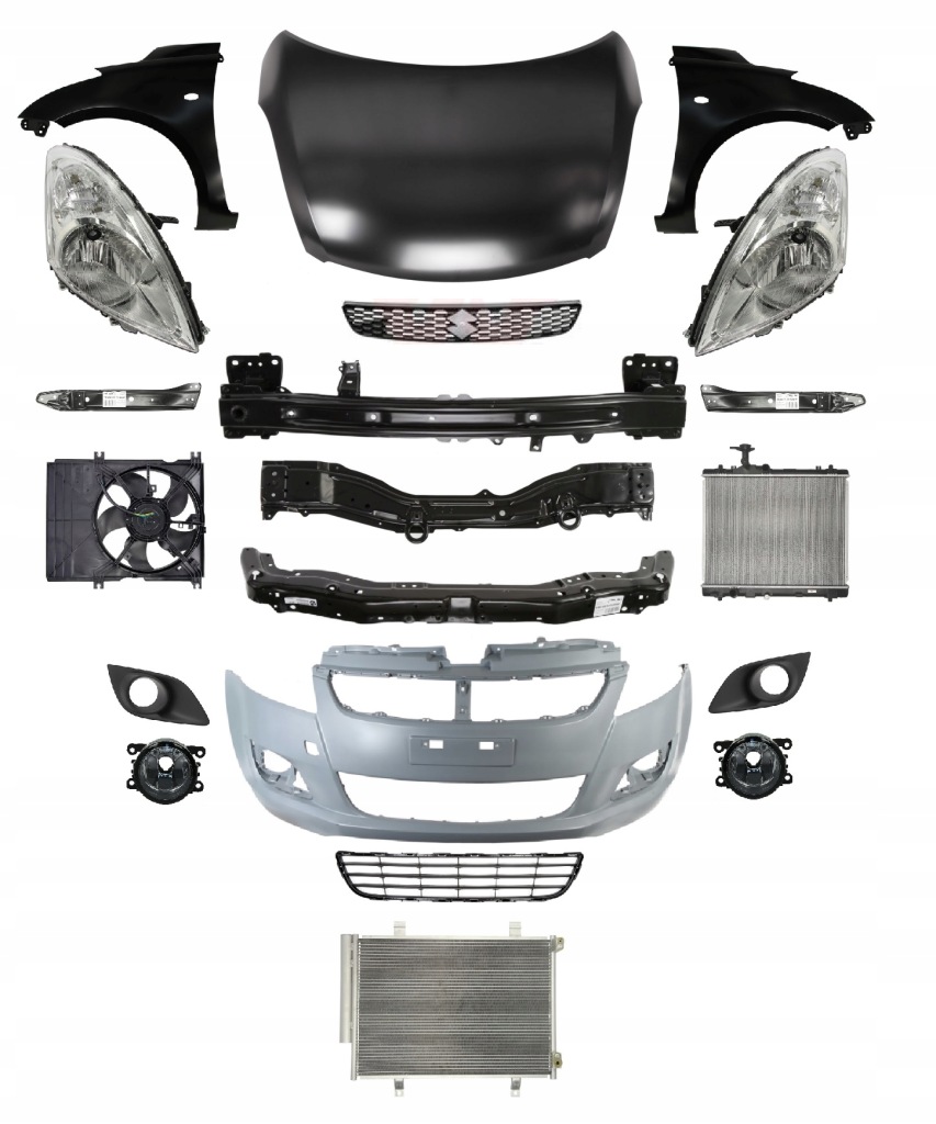 Купити Swift 10-13 перед капот бампер ремінь лампа крила