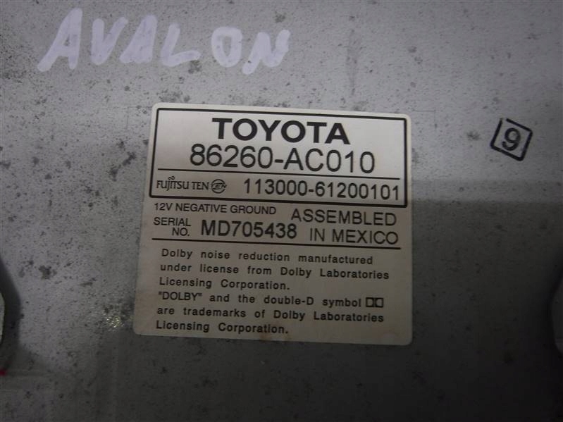 фото №3, Проигрыватель kaset toyota avalon 3.5 v6