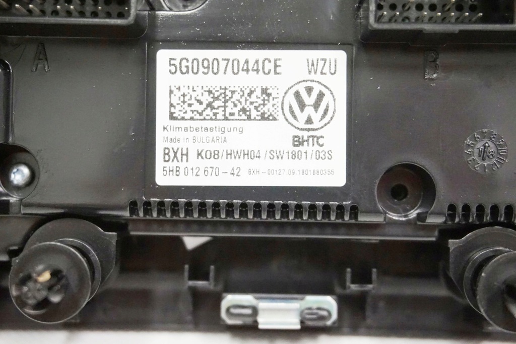 фото №10, Панель блок керування кондиціонера vw golf vii lift
