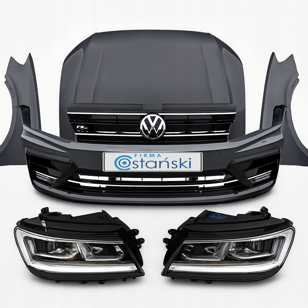фото №1, Vw tiguan 5na 16- r-line kompletny перед капот full led крыло бампер pas