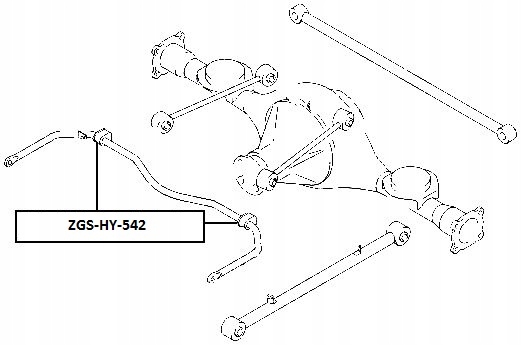 фото №11, Nty zgs-hy-542 втулка підшипник, стабілізатор