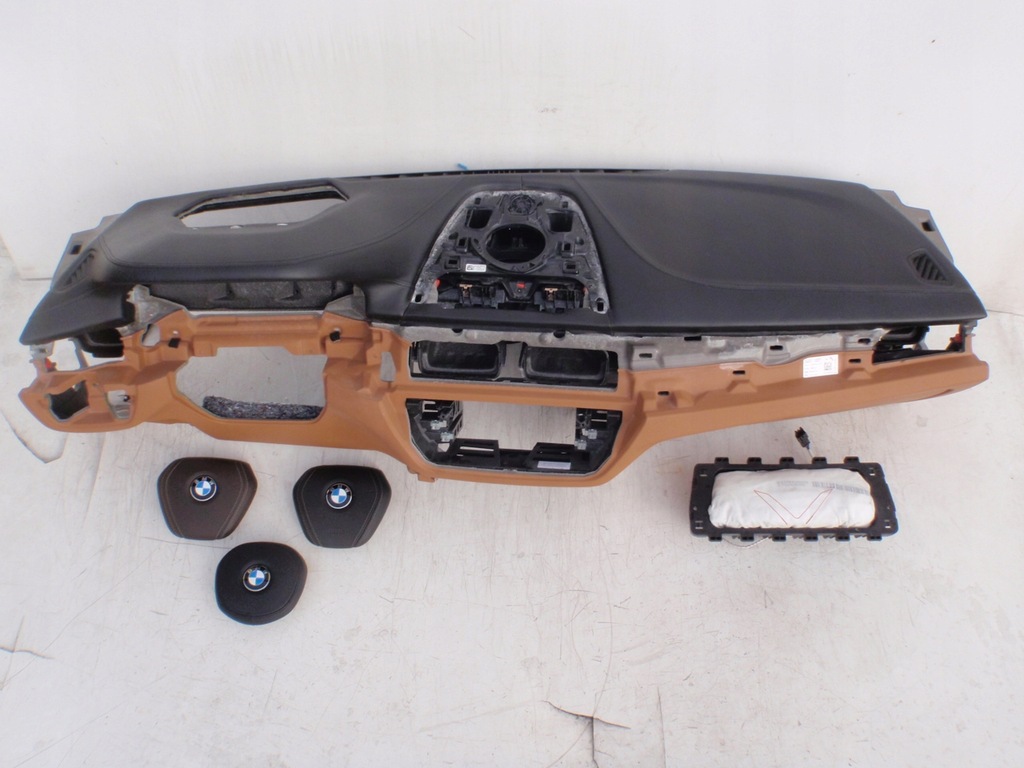 фото №7, Bmw 5 g30 g31 коричневый приборная панель приборная панель консоль подушки безопасности