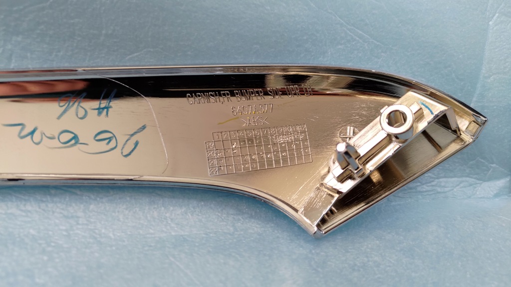 фото №6, Space star 20 - 23 хром молдинг бампера ліва