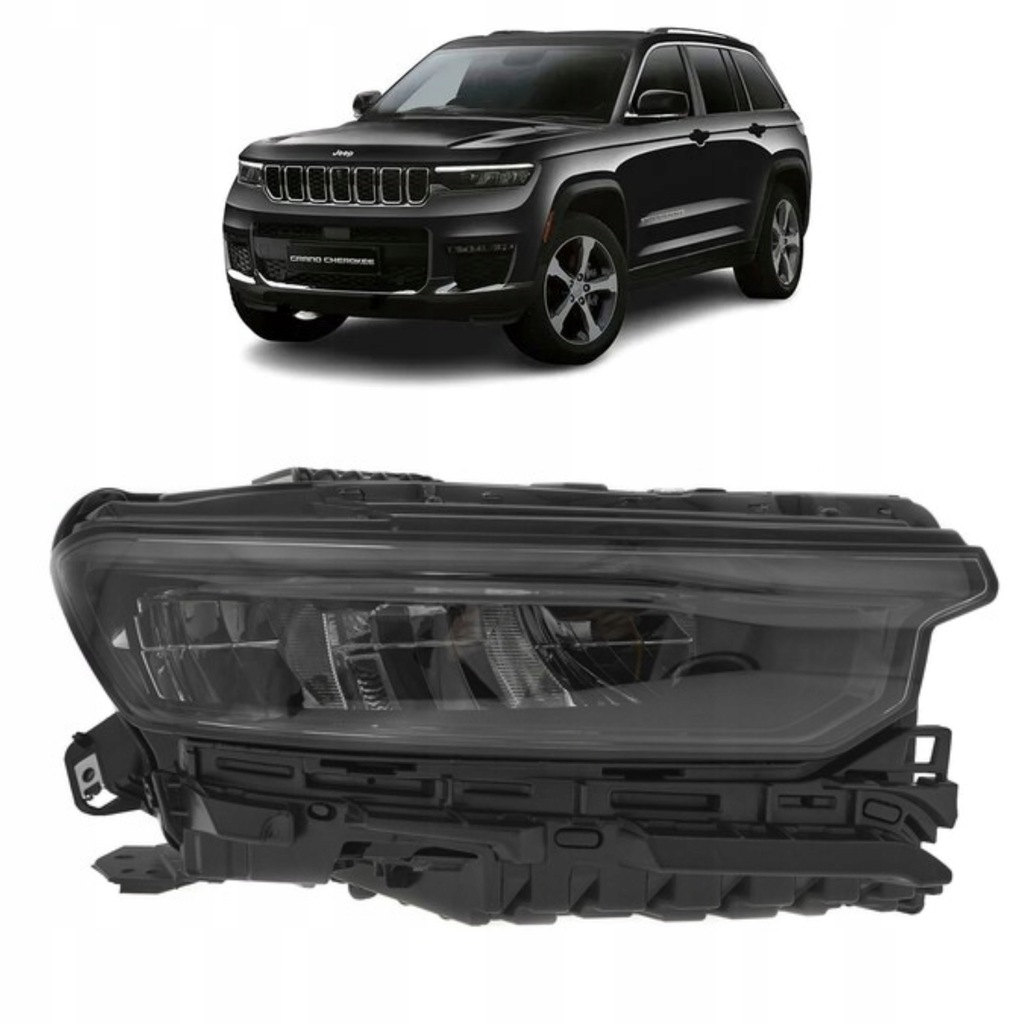 фото №1, Фара перед full led 8pin білий led jeep grand cherokee wl 2021-2025