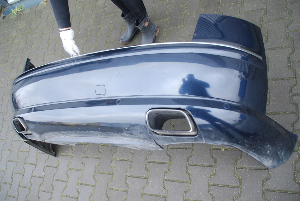 фото №5, Audi a8 d3 бампер задняя комплект pdc выхлопы w12 lz5d