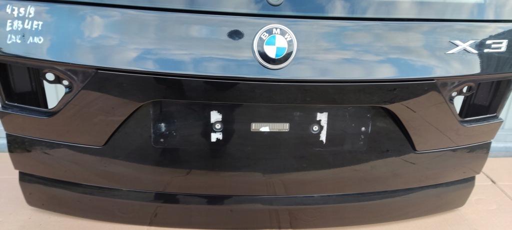 фото №3, Bmw x3 e83 lift кришка багажника black sapphire