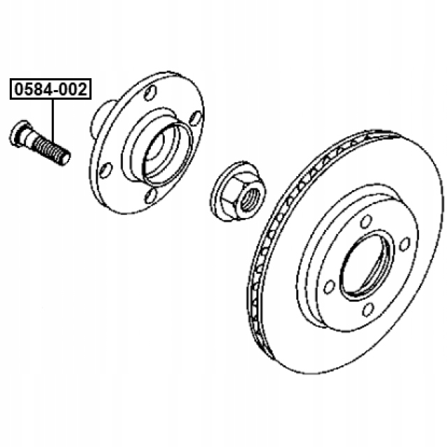 фото №2, Болт mocowaania колеса mazda 2 mazda demio 2007-2015