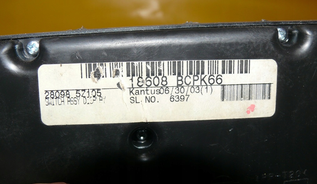 фото №4, Панель управление радио радио nissan quest iii