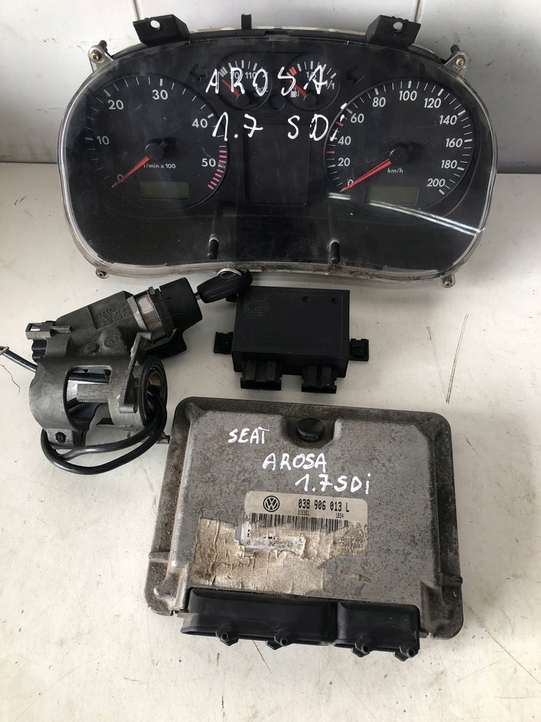 фото №1, Блок управления набор стартовый seat arosa 1.7 sdi 0281001748