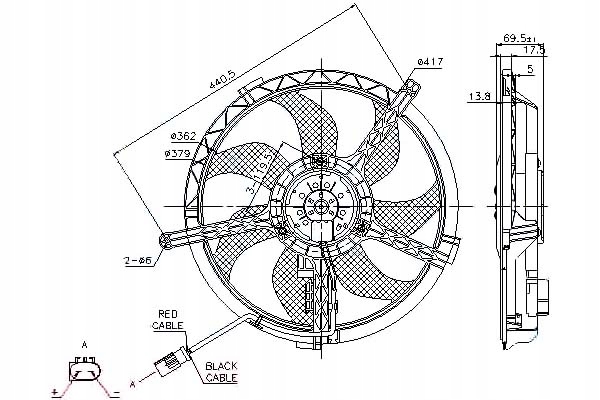 Купити Nissens вентилятор радіатора з корпус mini r56