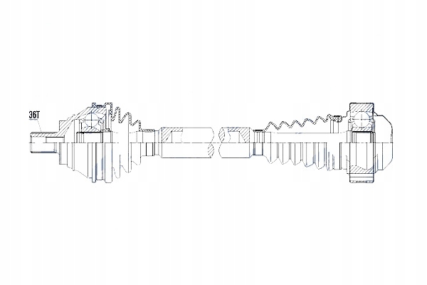 фото №11, Приводной вал приводная vw caddy iii 1.6tdi 1.9tdi 2.0tdi 04- caddy iv 1.4tsi