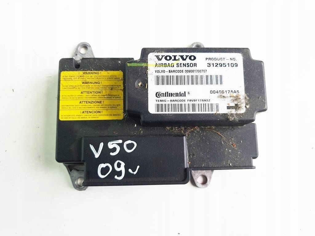 фото №1, Volvo v50 s40 09r блок керування модуль подушка безпеки