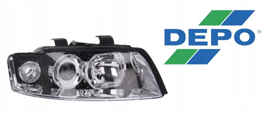 фото №1, Фара a4 b6 h7/h7 линза 441-1146r-nd-em pr