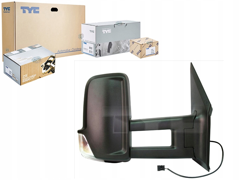 Купить Mercedes sprntr 906 2009-on зеркало lh manu w поворотник long arm convex