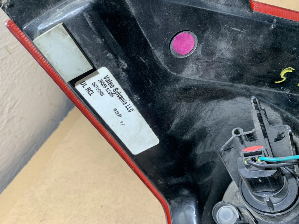 фото №9, Лампа левая задняя nissan quest 265555z000