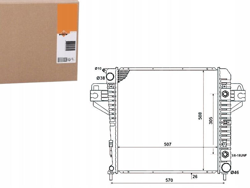 Купити Nrf 53961 радіатор, система охолодження двигуна