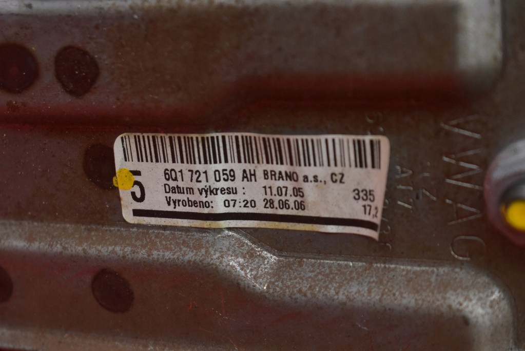 фото №5, Педаль педали тормоз сцепление 6q1721059ah skoda roomster 1.4 16v 86 km