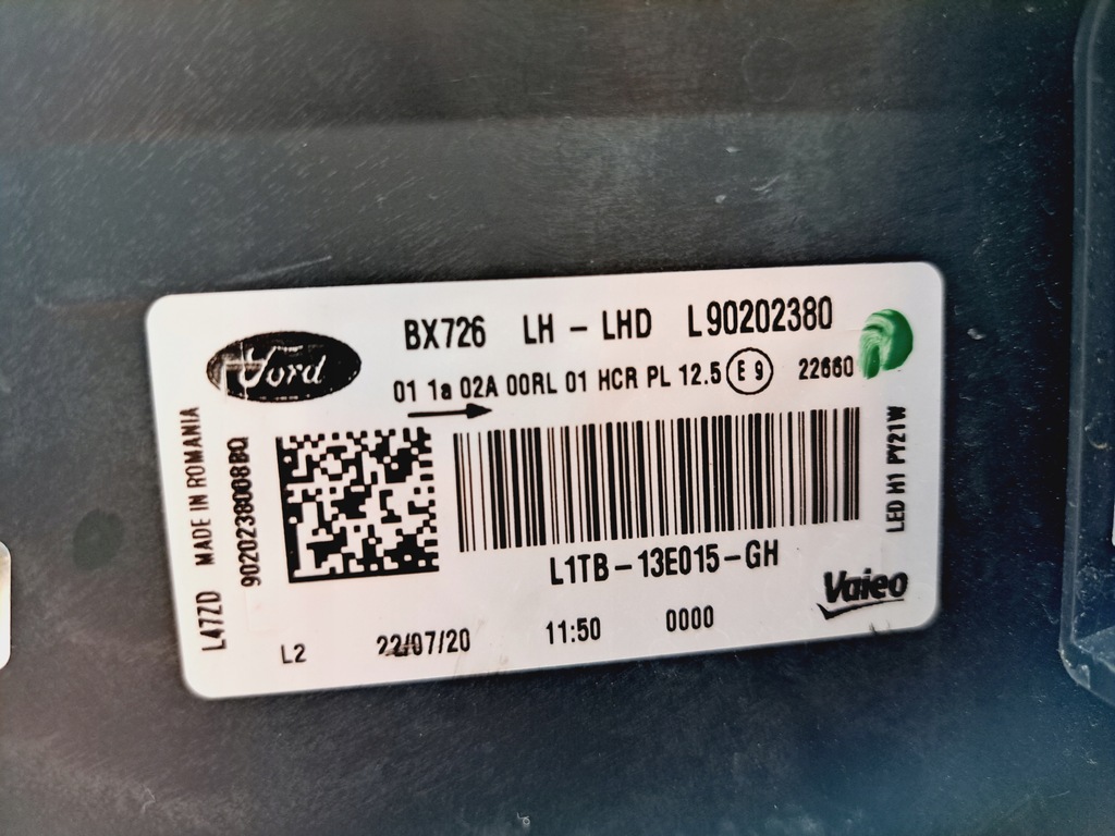 фото №14, Ford puma ii mk2 лампа ліва led l1tb13e015-gh