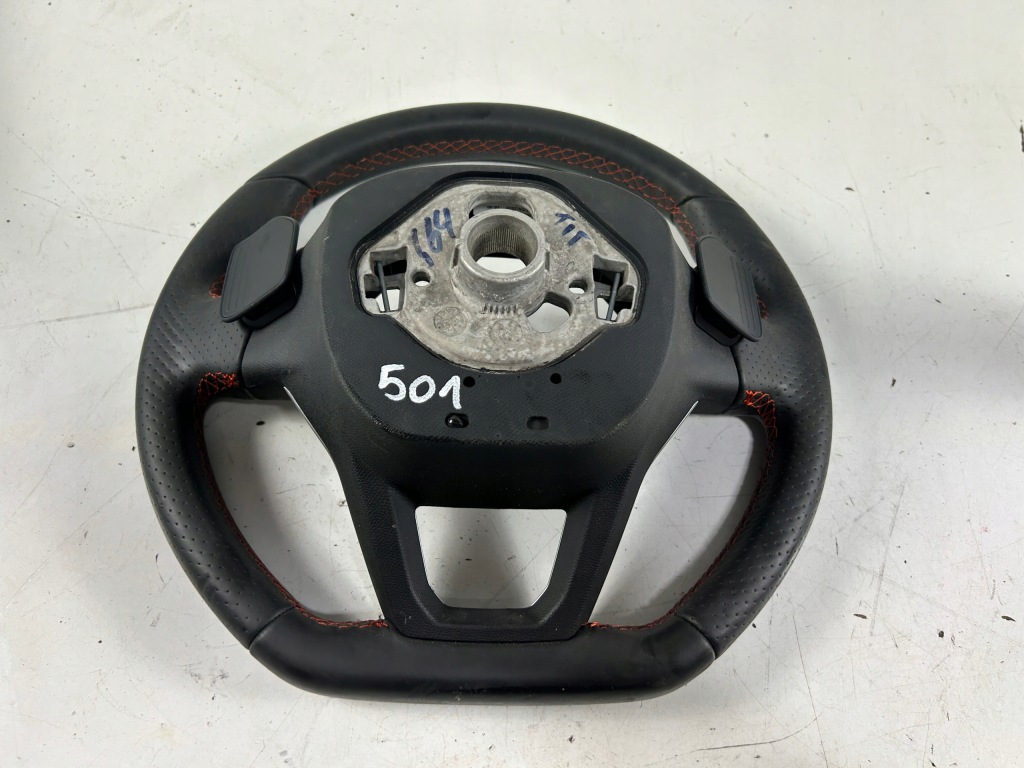 фото №10, Воздуховод многофункциональный кожа лепестки переключения подогрев seat leon iv fr 5fa419091ep