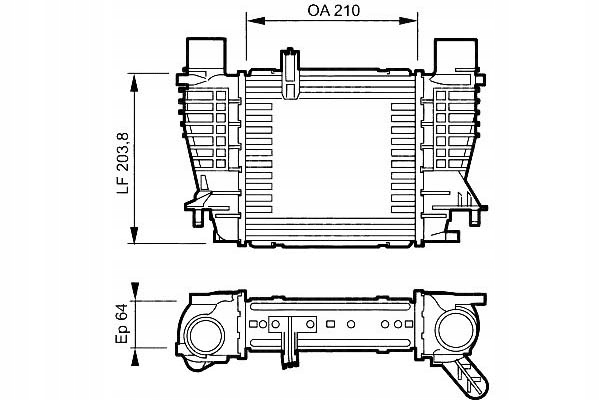Valeo інтеркулер renault clio modus 1,5 dci 05- Ціна