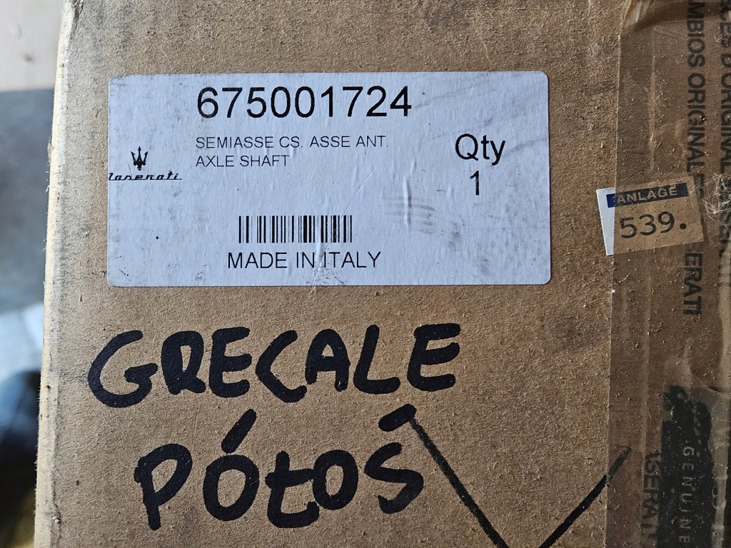 Wał шрус  привідний вал maserati levante quattroporte ghibli 10355024 675001724 Київ