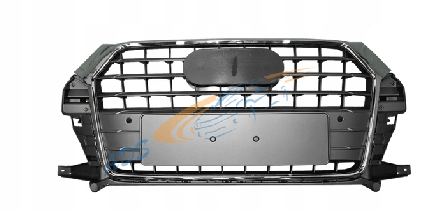 фото №1, Audi q3 8u 15- lift решётка радиатора радиатора решётка радиатора szary + хром