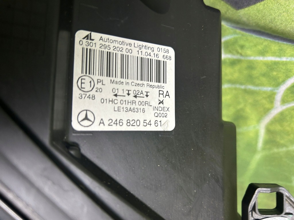 фото №6, Mercedes b w246 лампа права перед a2468205461