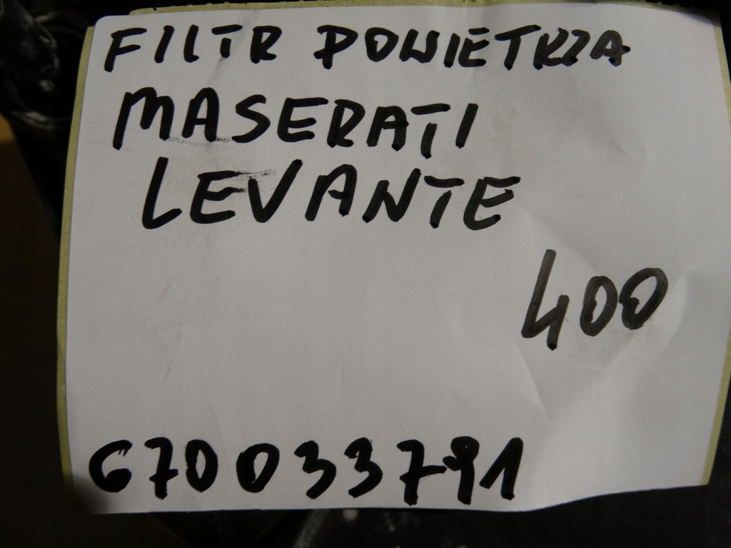 фото №6, Idealna корпус фильтр воздуха maserati levante 1