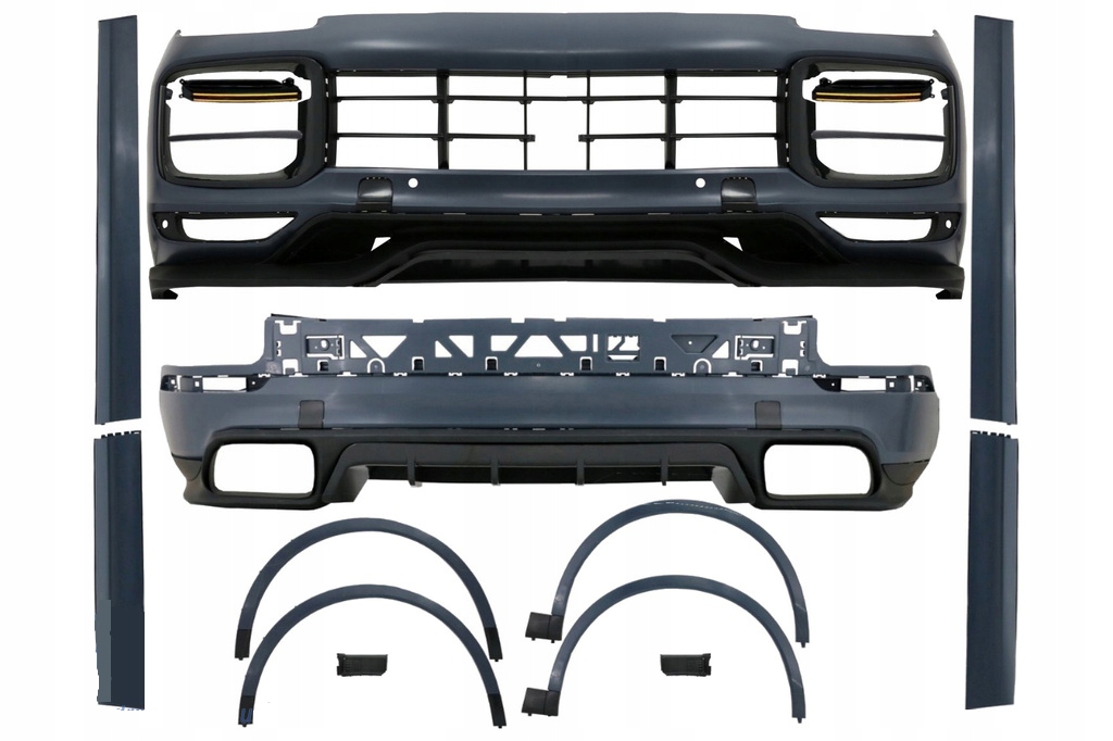 фото №1, Porsche cayenne iii turbo+ techart набор bodykit