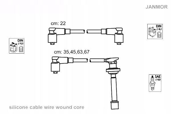 фото №2, Janmor провода зажигания kpl. nissan