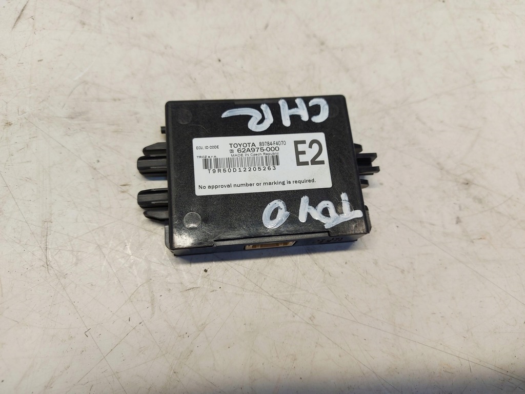 фото №1, Toyota chr модуль блок керування 89784-f4070