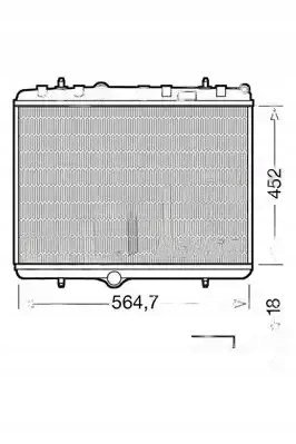 Купить Радиатор воды drm21055 denso citroen
